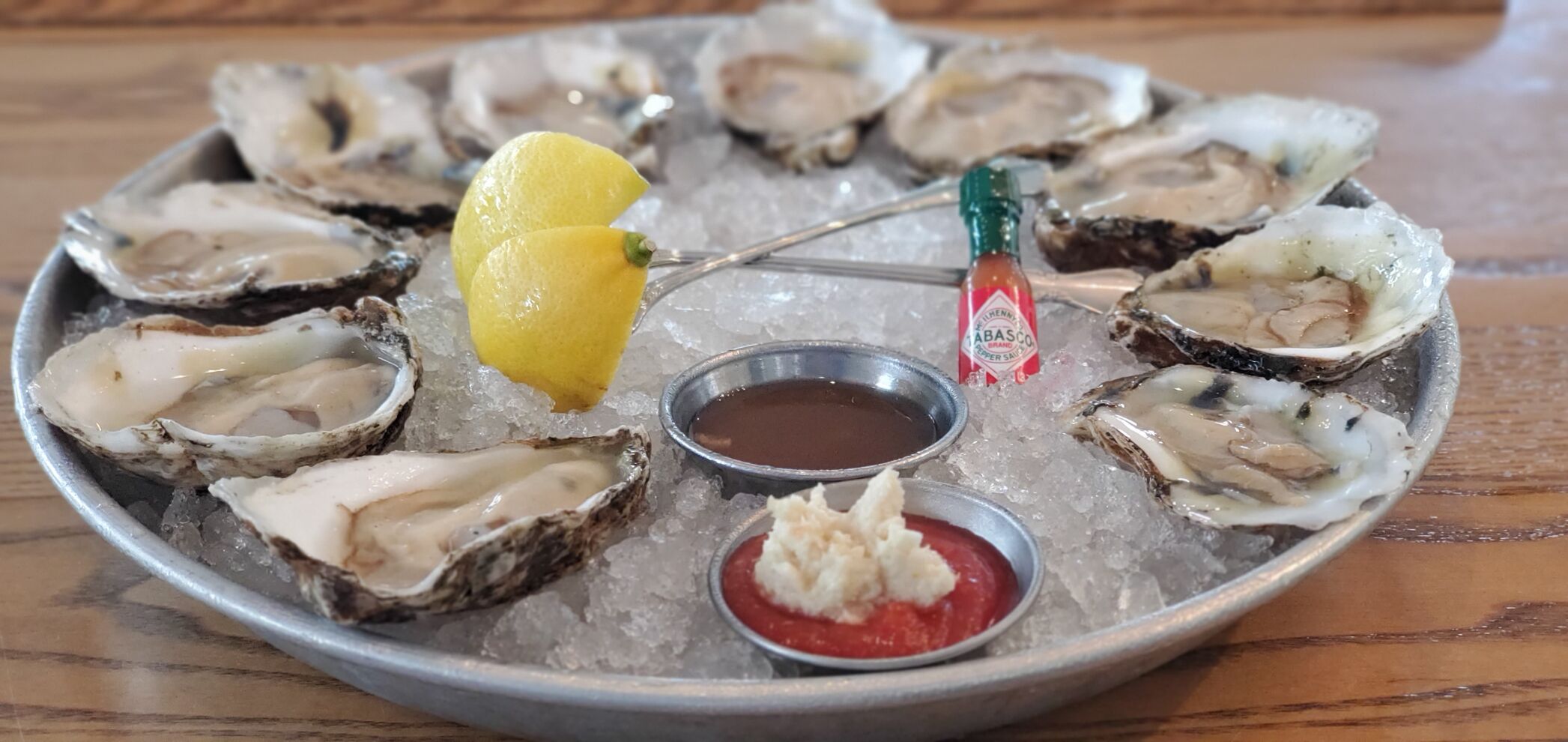 SoDel oysters on the half-shell